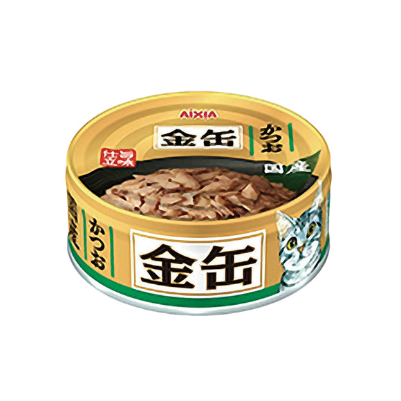 Aixia 日本金缶 -鰹魚(綠色)貓罐頭70g