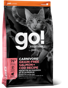 GO! SOLUTIONS 貓糧- 活力營養系列 無穀物三文魚+鱈魚配方16lb