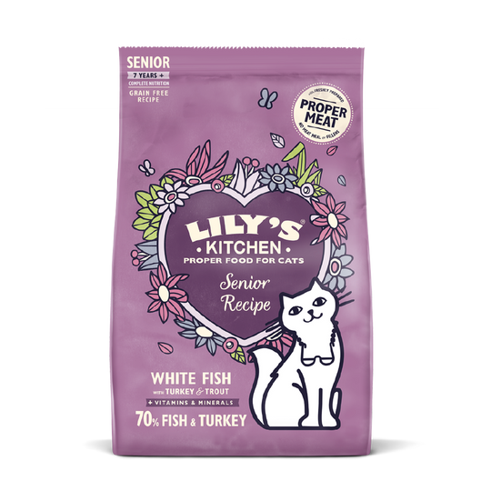 Lily’s Kitchen 低磷無穀物鮮魚老貓乾糧