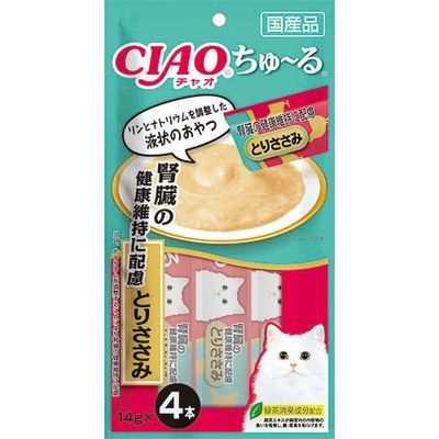Ciao 貓小食 - 雞肉醬 腎臟健康維持系列 (4條裝)
