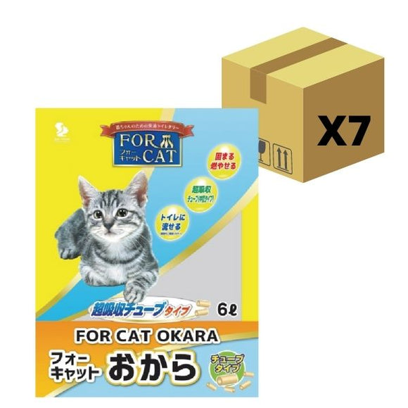 For Cat Okara 日本製通芯單通豆腐砂 (6L x 7包)