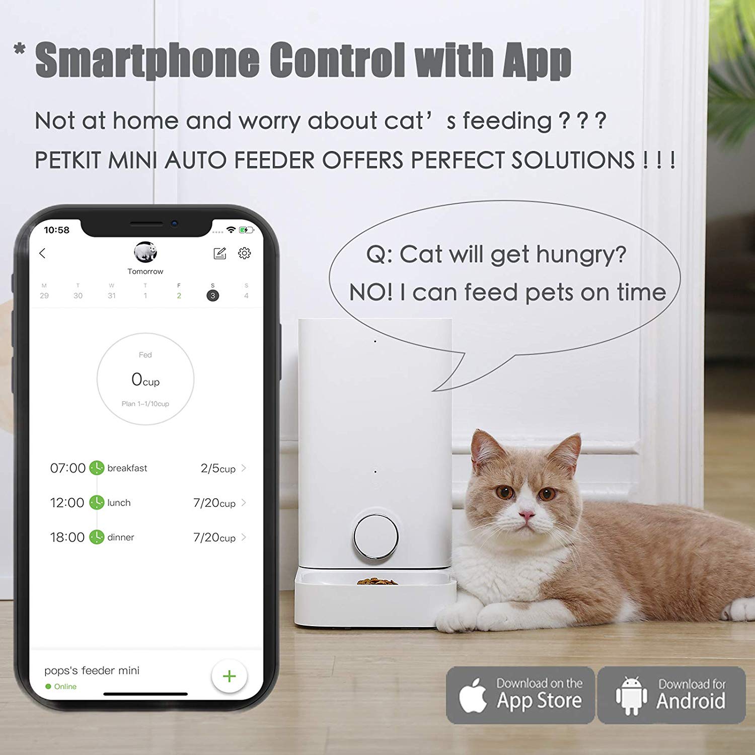 PetKit Fresh Element Mini智能餵食器 （香港原裝行貨）[快閃優惠]