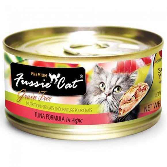 Fussie Cat 黑鑽貓罐頭 - 純吞拿魚