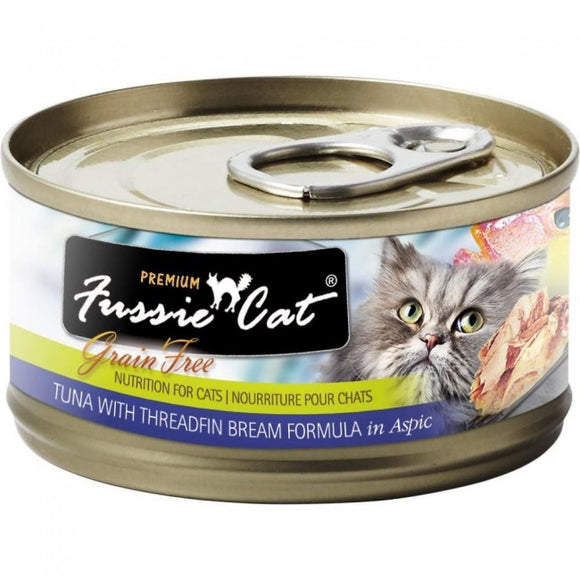 Fussie Cat 黑鑽貓罐頭 - 吞拿魚加鯛魚