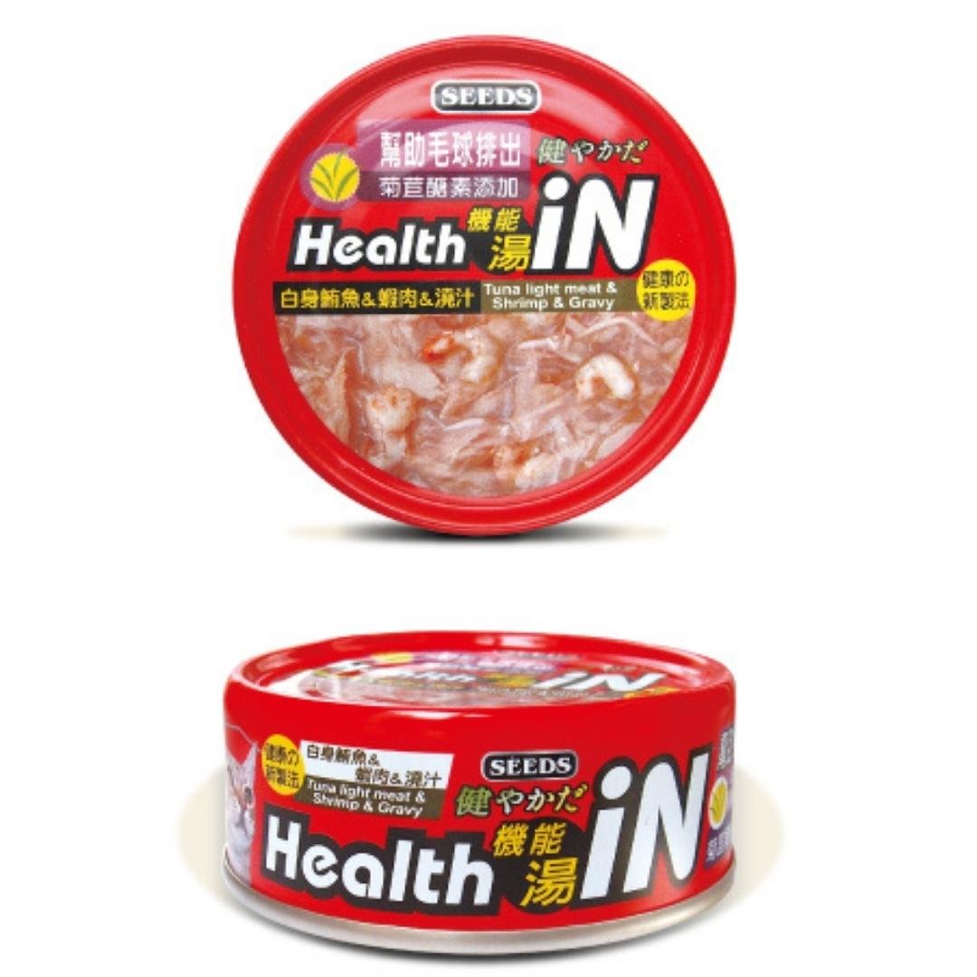 Health iN機能湯罐-白身鮪魚+蝦肉+菊苣醣素 (80g)
