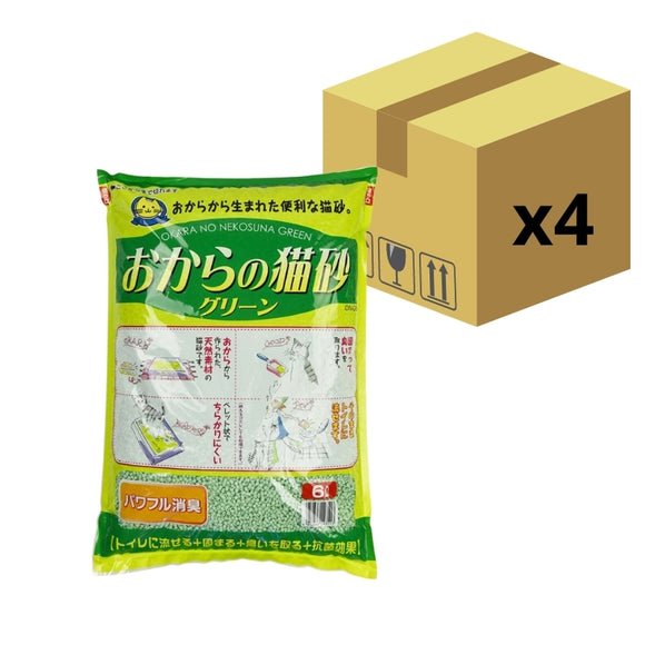 Hitachi日立豆腐貓砂- 綠茶味 6L (原箱 - 4包)
