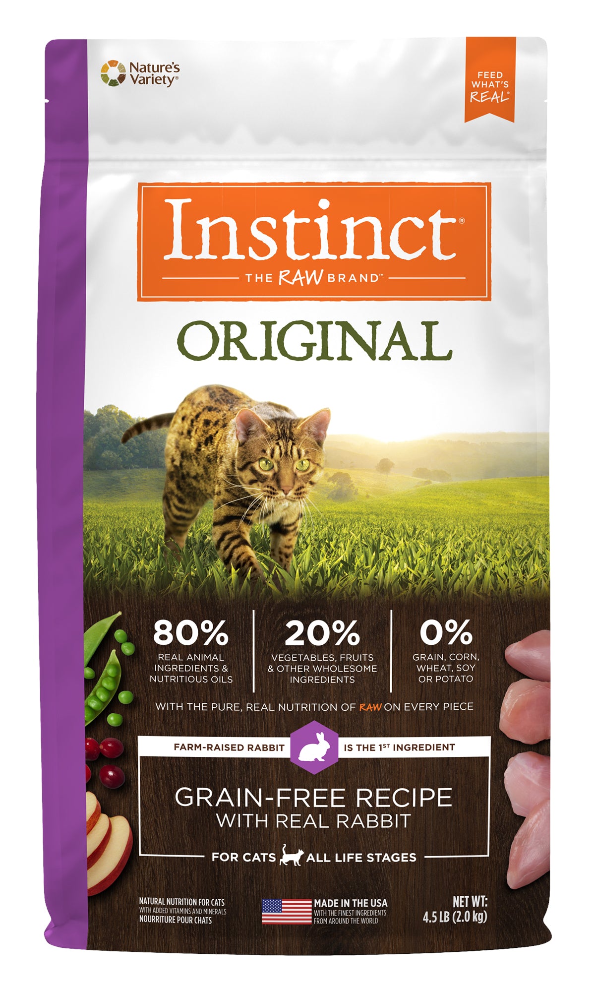 Instinct本能 - 無穀物兔肉貓乾糧配方