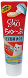 Ciao支裝貓小食 - 日本乳酸菌肉泥膏小食 - (吞拿魚味化毛配方) 80g
