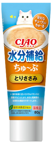 Ciao支裝貓小食 - 日本乳酸菌肉泥膏小食 - (雞肉味) 80g