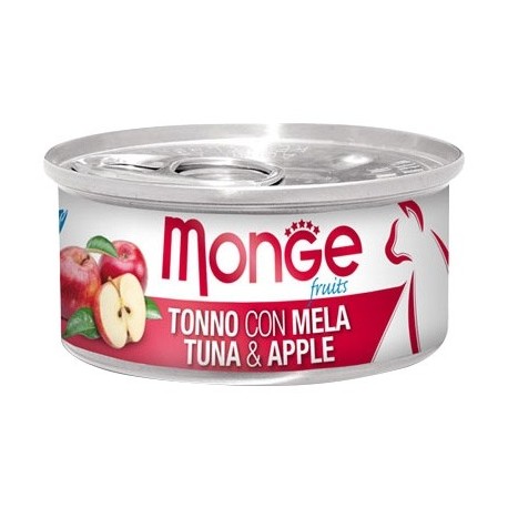 Monge 清新水果系列-  吞拿魚蘋果貓罐頭