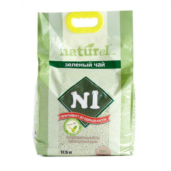 N1 NATUREL 天然玉米豆腐貓砂 -  綠茶味 17.5L (幼砂)