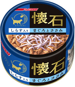 日清懷石貓罐 吞拿魚＋雞肉＋白飯魚 80g (NP-K11）
