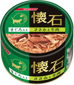 日清懷石絕品貓罐 吞拿魚＋雞肉＋牛肉 80g (NP-K21）