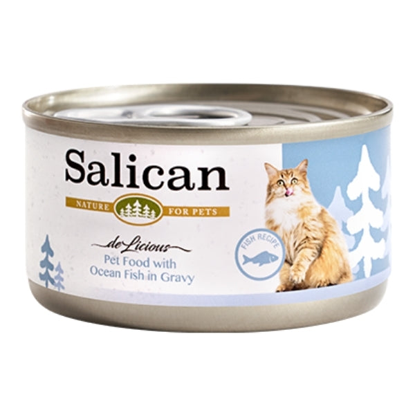 Salican 挪威森林 -海洋魚(肉汁) 貓罐頭85g