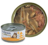 Salican 挪威森林 - 白肉吞拿魚鯷魚啫喱貓罐頭85g (橙)