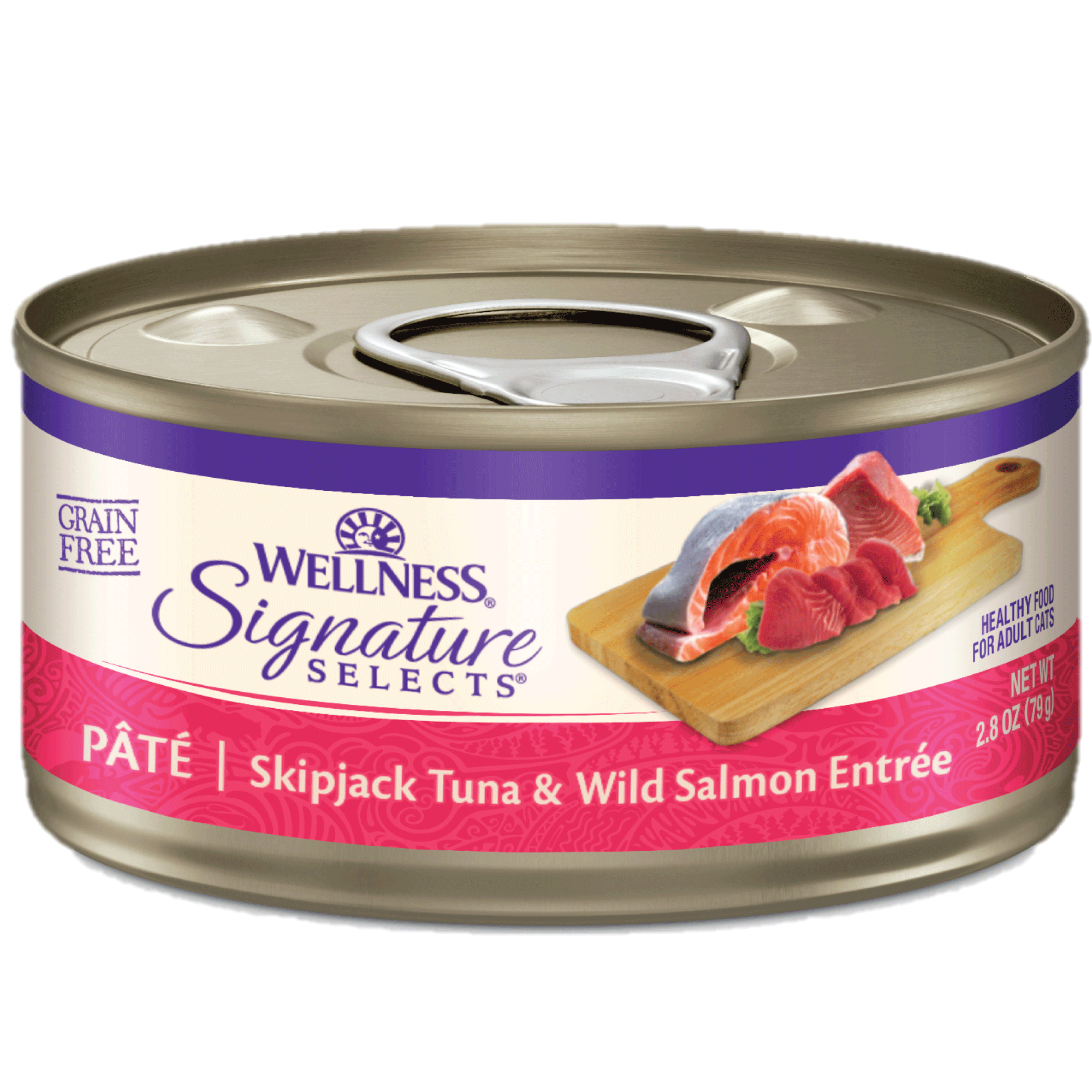 Wellness Signature Select  Pate- 吞拿魚三文魚肉醬貓罐2.8Oz