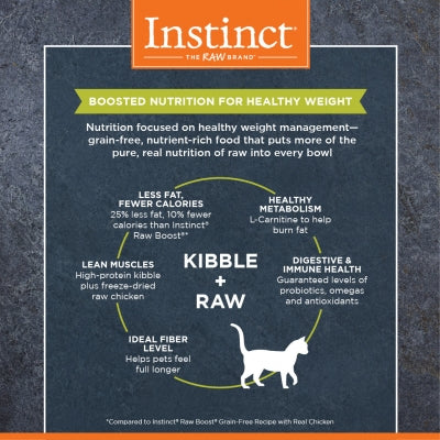 Instinct - 生肉雞肉體重控制配方無穀物貓糧 4.5Lb