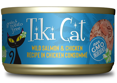 Tiki Cat Luau 罐頭 - 三文魚雞肉2.8oz