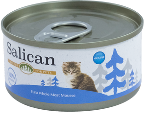 Salican 挪威森林 -白肉吞拿魚慕絲幼貓罐頭85g (藍)