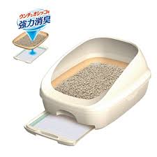 Unicharm消臭大師 - 半封閉型雙層貓砂盆套裝  原裝日本進口