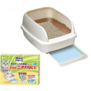 Unicharm消臭大師 - 半封閉型雙層貓砂盆套裝  原裝日本進口