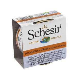 Schesir -無穀吞拿魚海鯛肉汁貓罐(肉汁系列)
