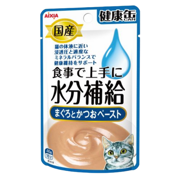 Aixia 日本水分補給 - 吞拿魚鰹魚泥狀濕糧包 40g