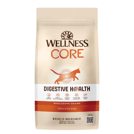 Wellness CORE Digestive Health 貓糧- 腸胃消化機能 [室內貓，新鮮雞肉] 11LB