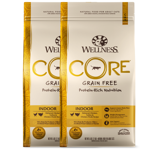 Wellness CORE貓糧- 無穀物室內貓專用配方 11lb X2