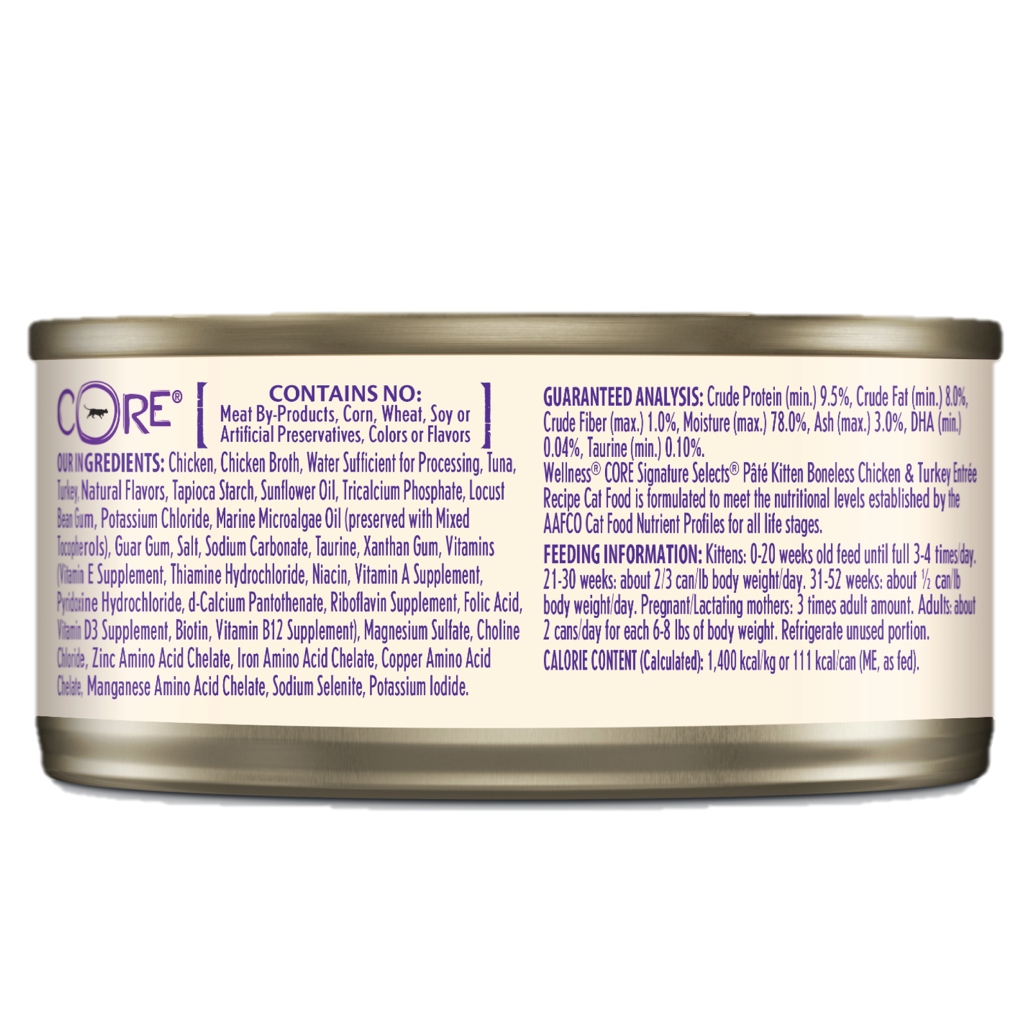 Wellness Signature Select  Pate- [幼貓]  雞肉火雞肉肉醬貓罐2.8Oz