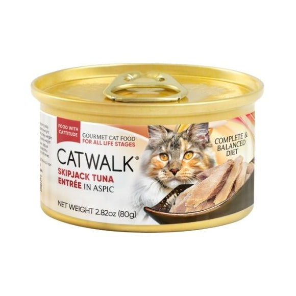 CATWALK貓主食罐頭 - 鰹吞拿魚 80g (深紅)_01
