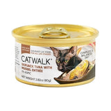 CATWALK貓主食罐頭 - 鰹吞拿魚+青口 80g (啡)_01