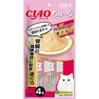 Ciao 貓小食 - 吞拿魚醬 腎臟健康維持系列 (4條裝)