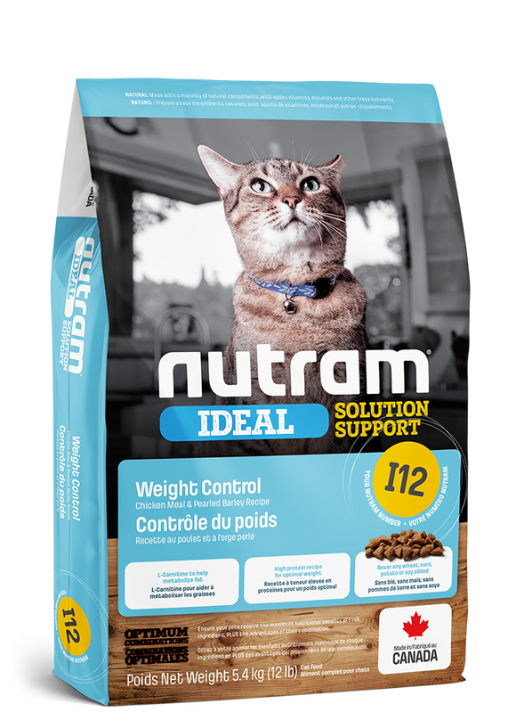 Nutram I12 -控制體重貓天然糧