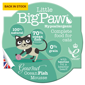英國Little BigPaw®- 海魚Mousse貓餐盒85g