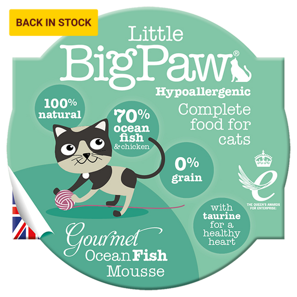 英國Little BigPaw®- 海魚Mousse貓餐盒85g