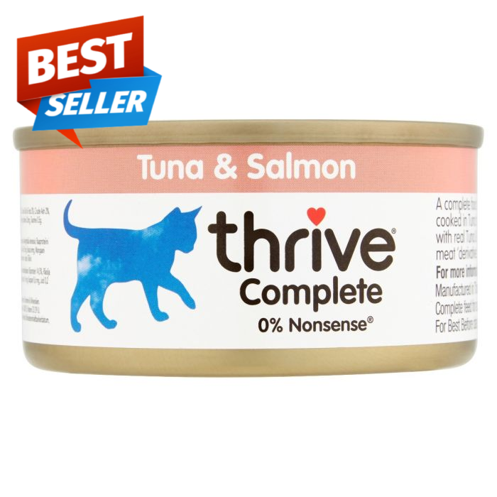 Thrive - 吞拿魚+三文魚主食貓罐頭75g