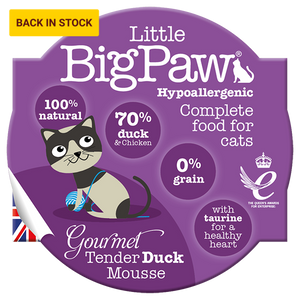英國Little BigPaw®- 嫩鴨Mousse貓餐盒85g