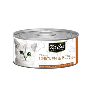 Kit Cat 貓罐頭 -  雞肉+牛肉無穀物貓罐頭 (80g)