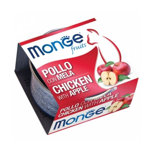 Monge 清新水果系列-  鮮雞肉蘋果貓罐頭