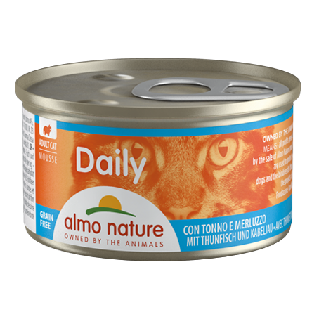 Almo Nature Daily - 吞拿魚、鱈魚慕斯貓主食罐  85g