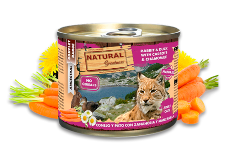 NATURAL GREATNESS 高級全貓主食罐- 兔肉+鴨肉 -200g